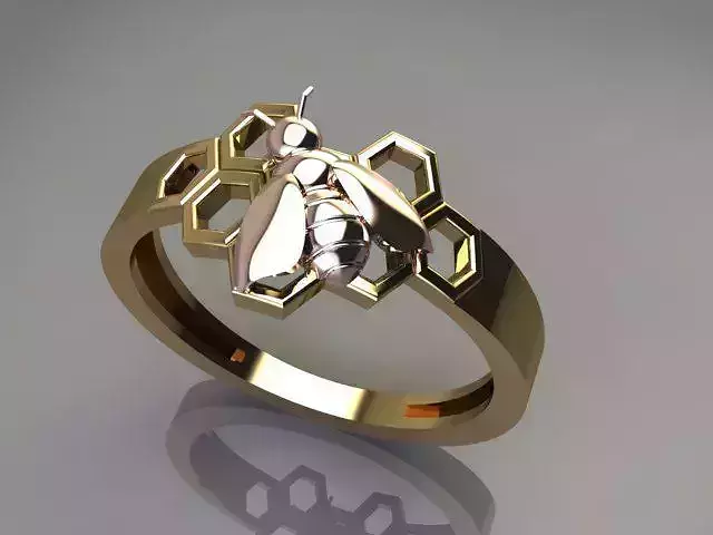 Bee Ring 3D print model