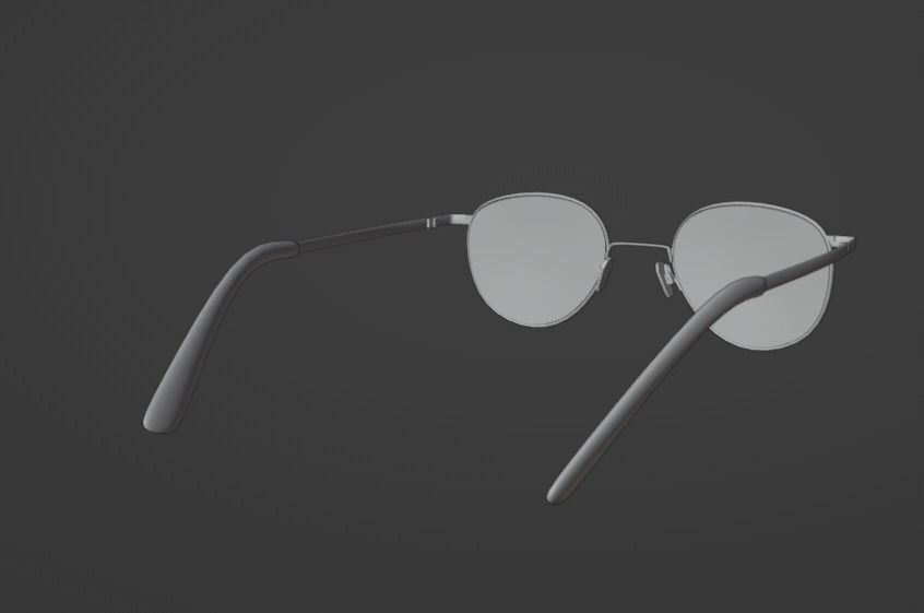 glasses Low-poly 3D model_7