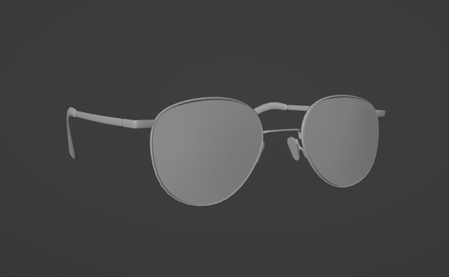 glasses Low-poly 3D model_10