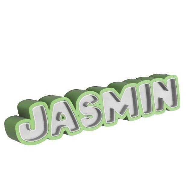 3D Name - JASMIN 3D print model_2