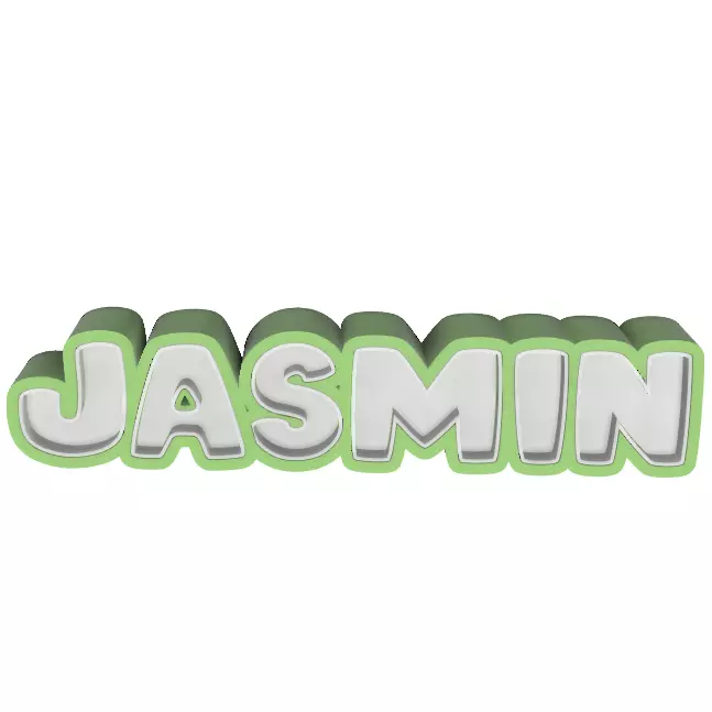 3D Name - JASMIN 3D print model_0