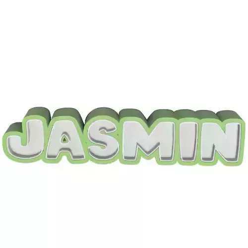 3D Name - JASMIN 3D print model