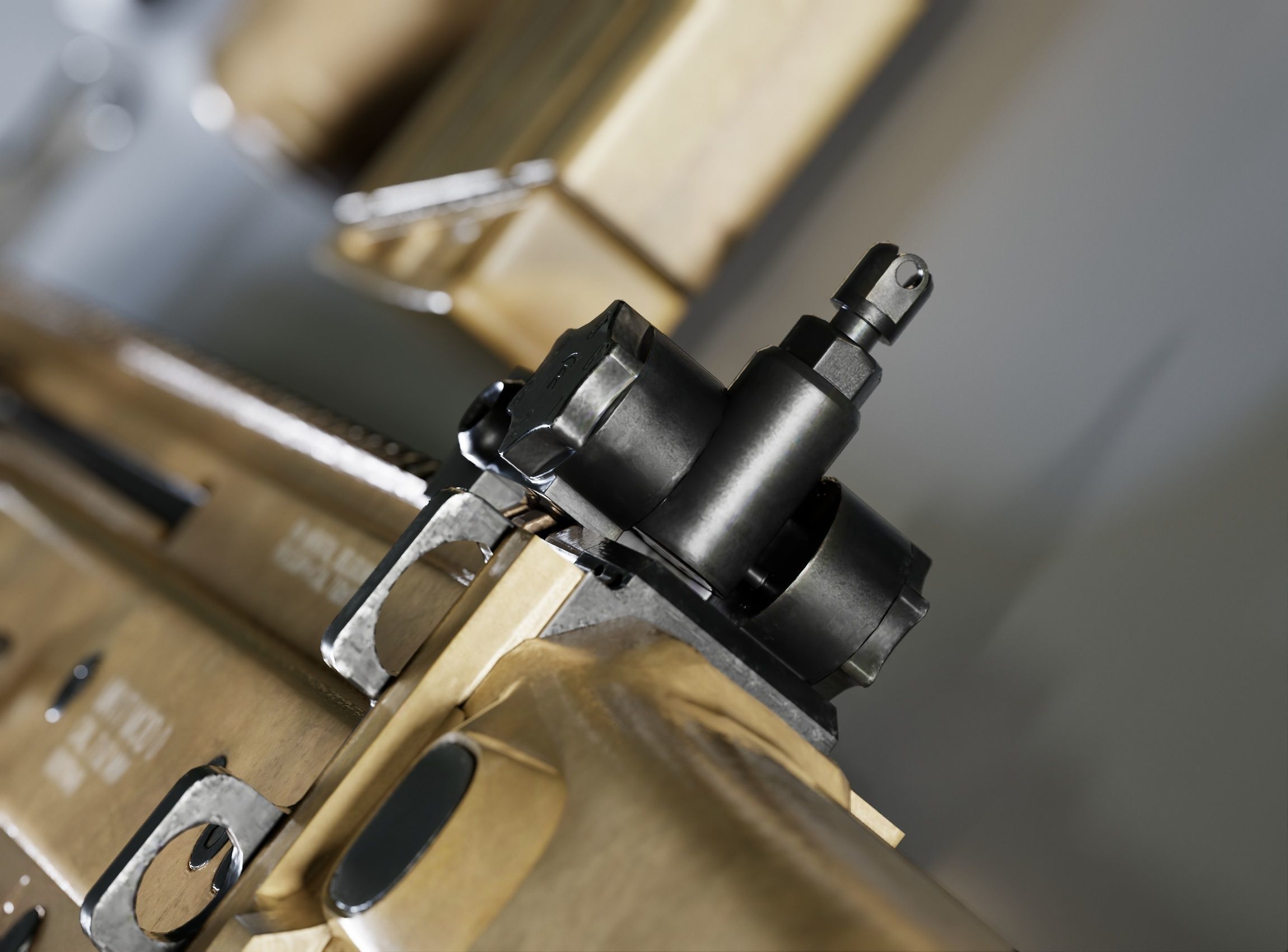 SCAR H Gun Beret Helmet Collection Low-poly 3D model_2