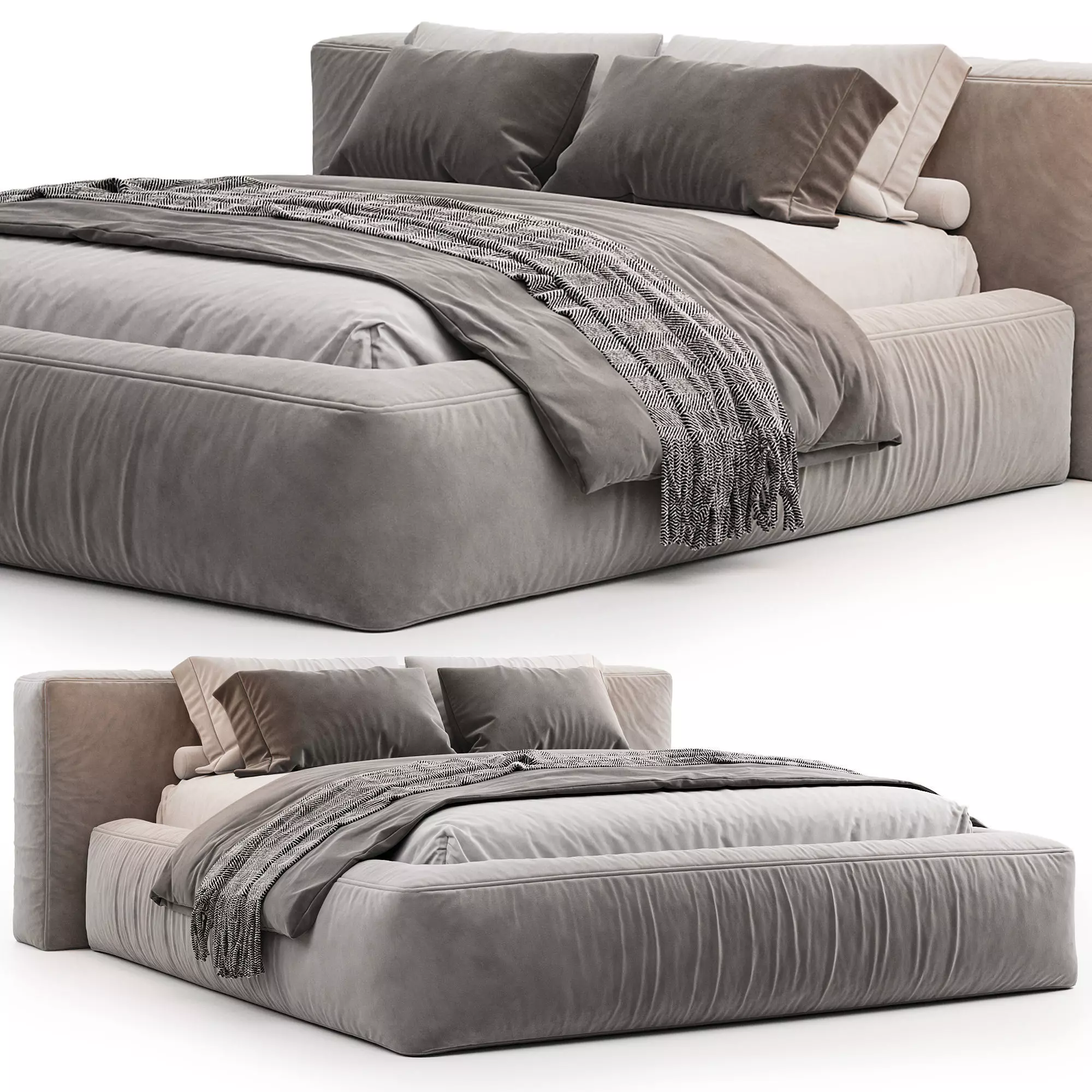 BOCA NAVI BED Low-poly 3D model
