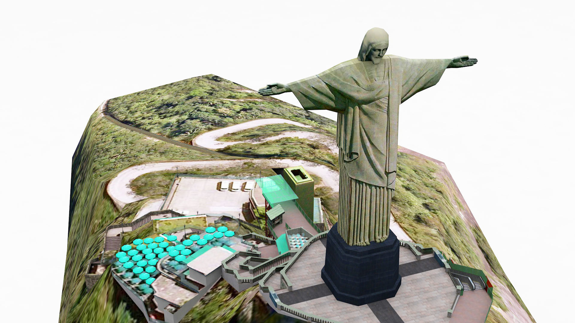 3D Cristo Redentor Christ The Redeemer 3D model_6
