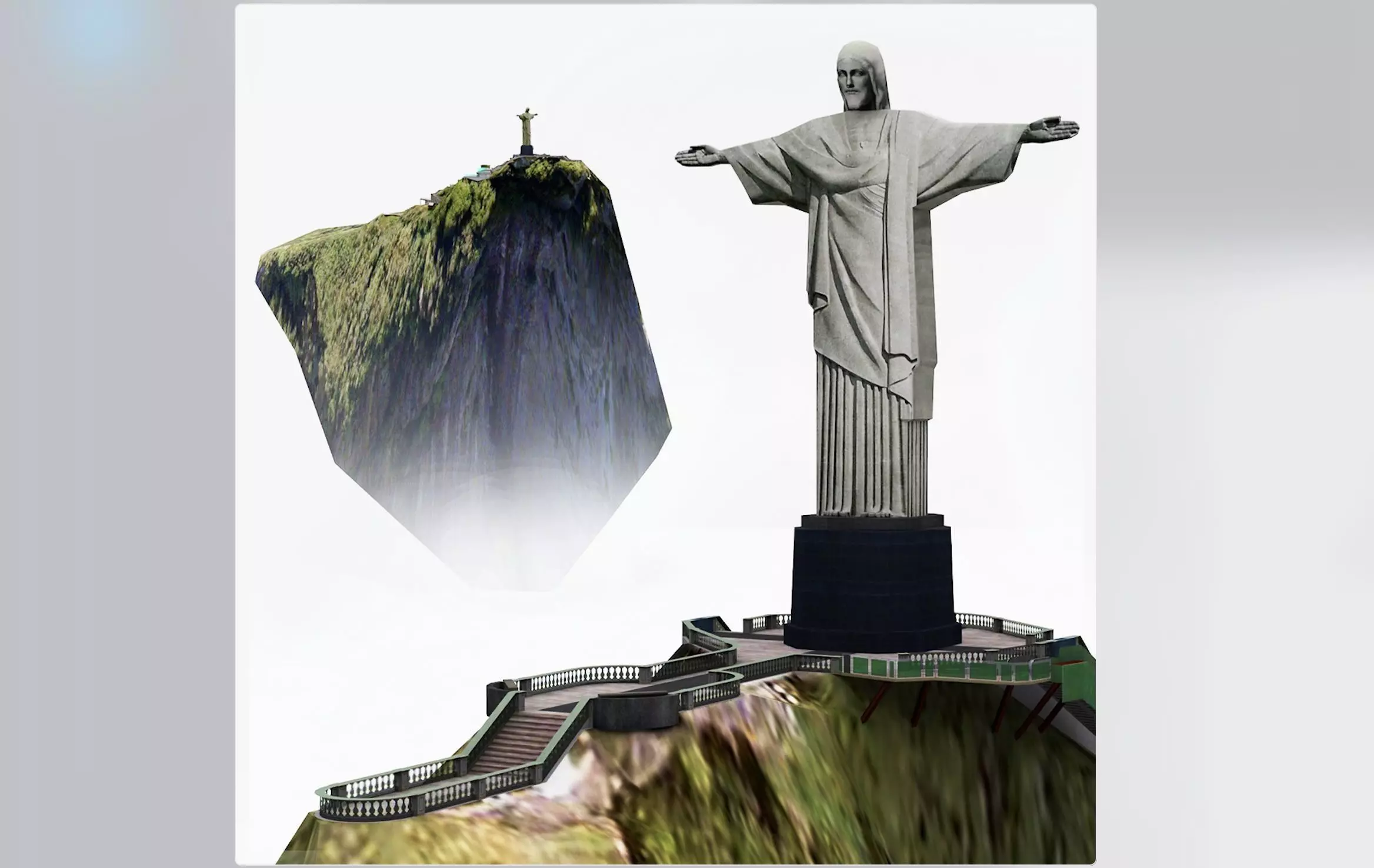3D Cristo Redentor Christ The Redeemer 3D model_0
