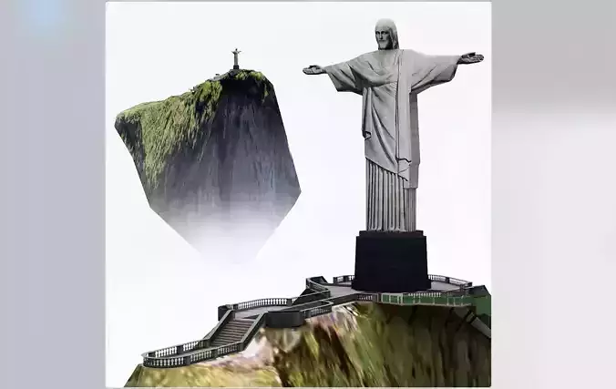 3D Cristo Redentor Christ The Redeemer 3D model