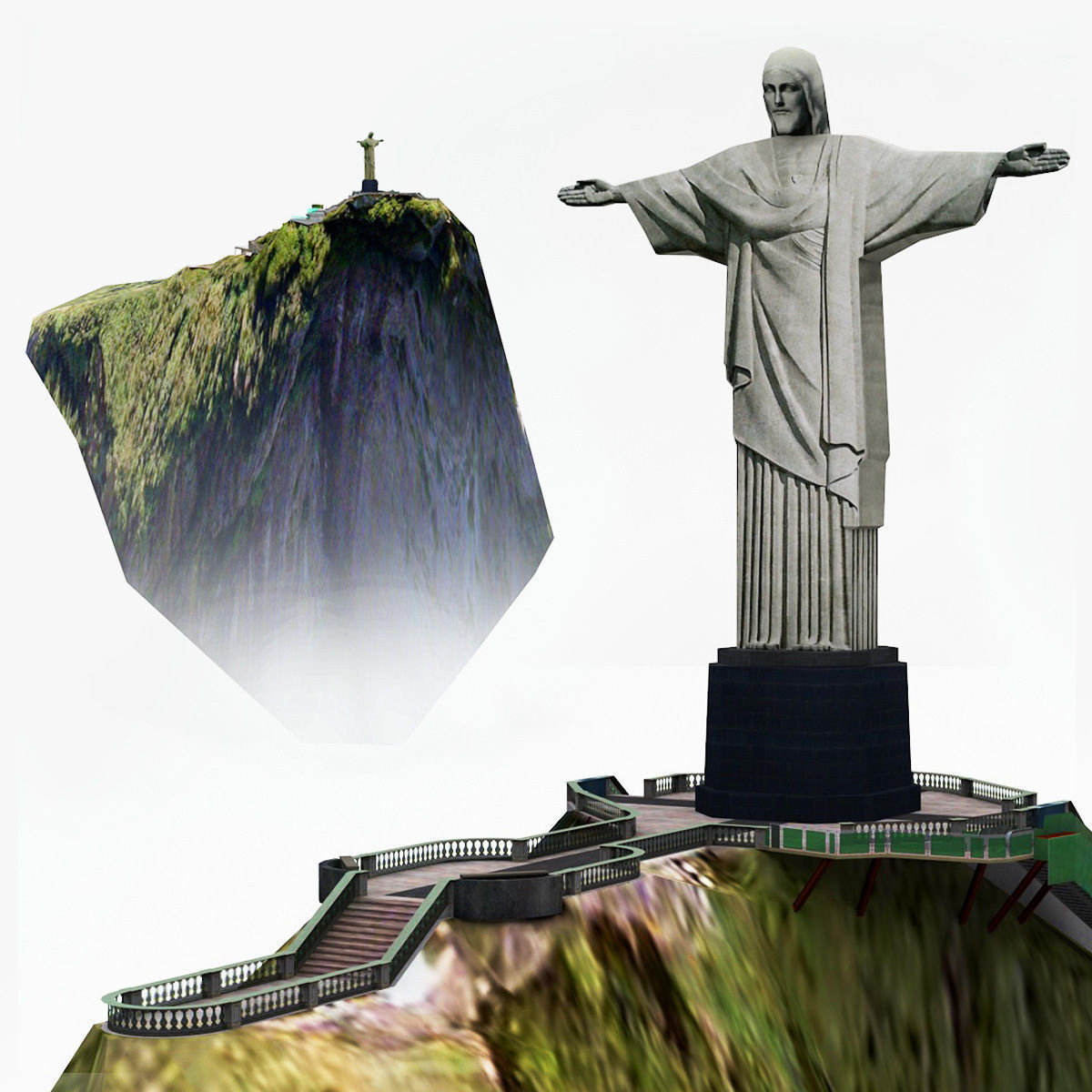 3D Cristo Redentor Christ The Redeemer 3D model_1
