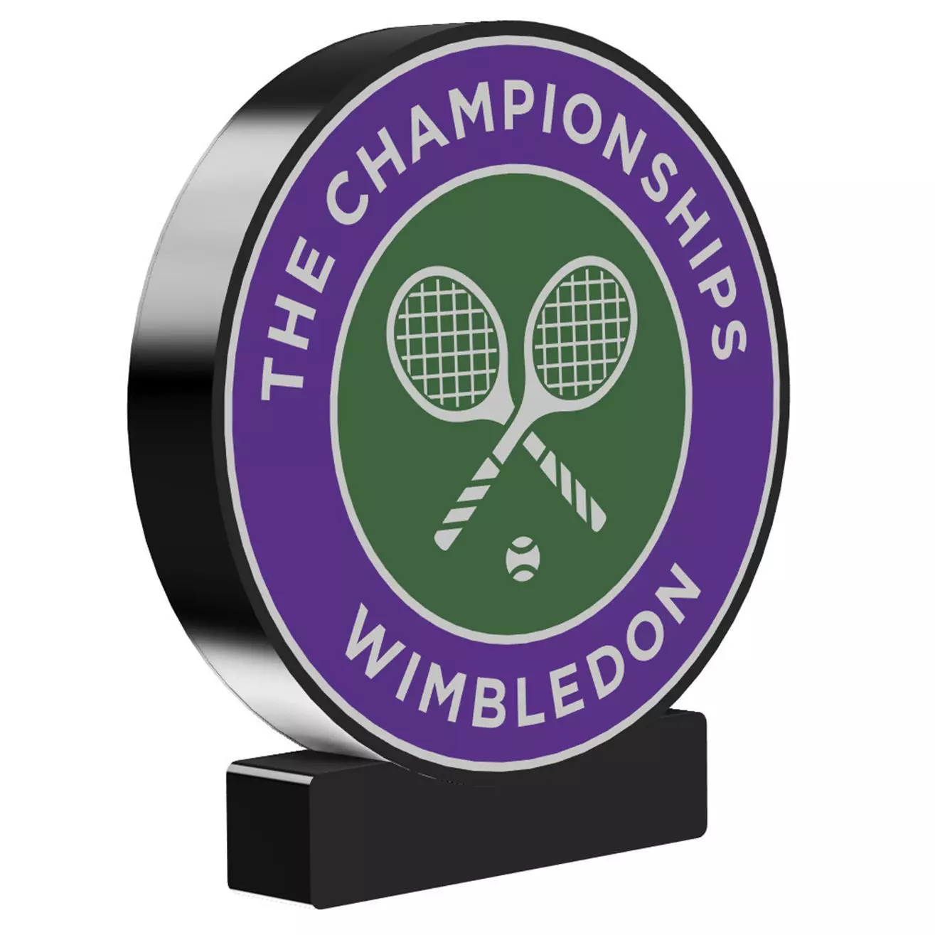 WIMBLEDON - SAME LAYER LED LAMP 3D print model_0