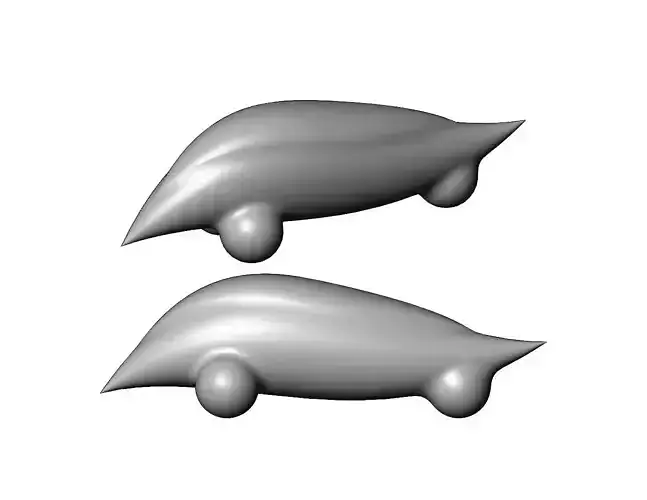 Miniature vehicle automotive speed sculpture N006