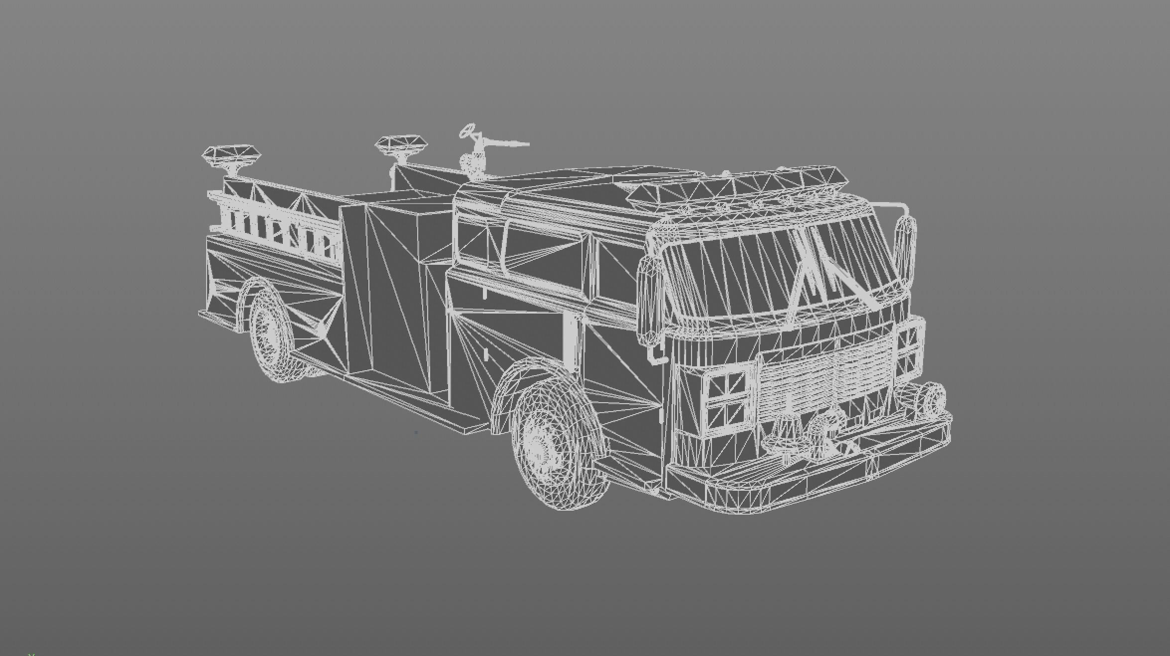 American Firetruck 3D model 3D model_6