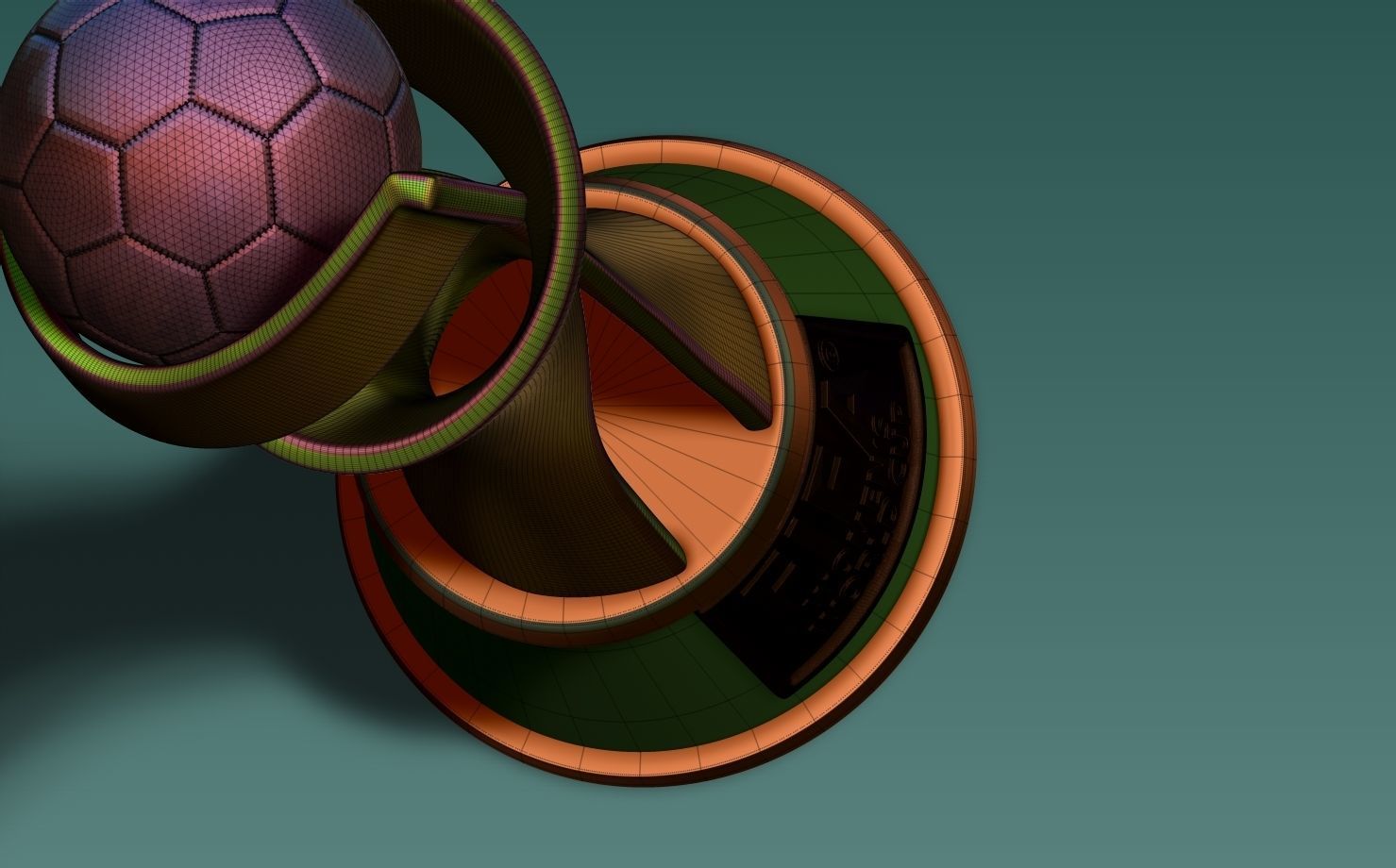 FIFA Trophy Women 3D print model_2