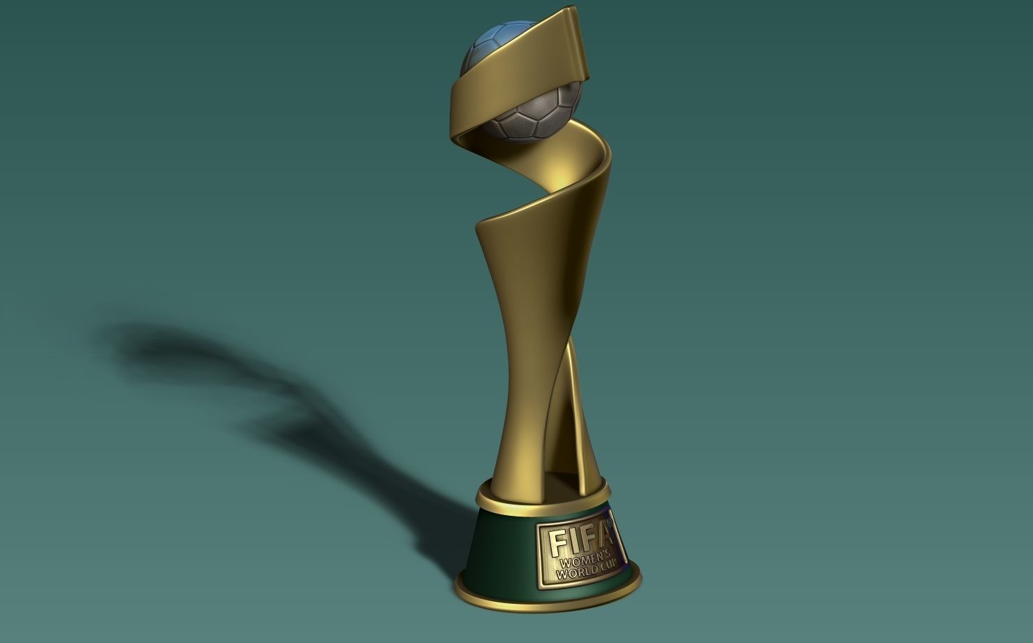 FIFA Trophy Women 3D print model_8