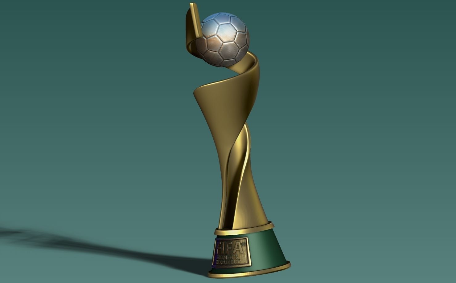 FIFA Trophy Women 3D print model_5