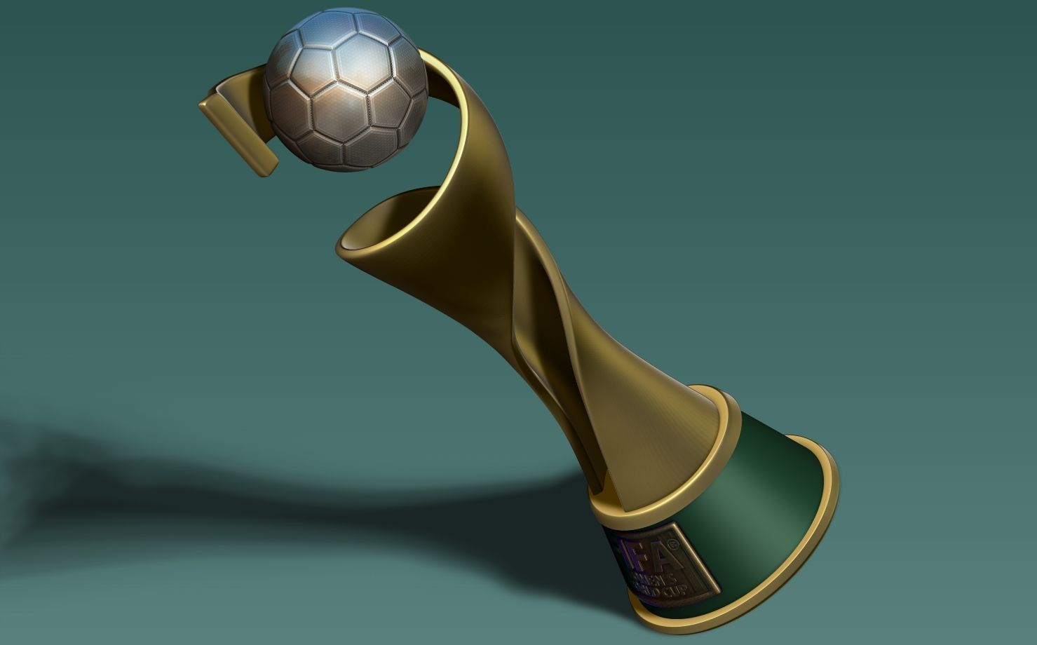 FIFA Trophy Women 3D print model_1