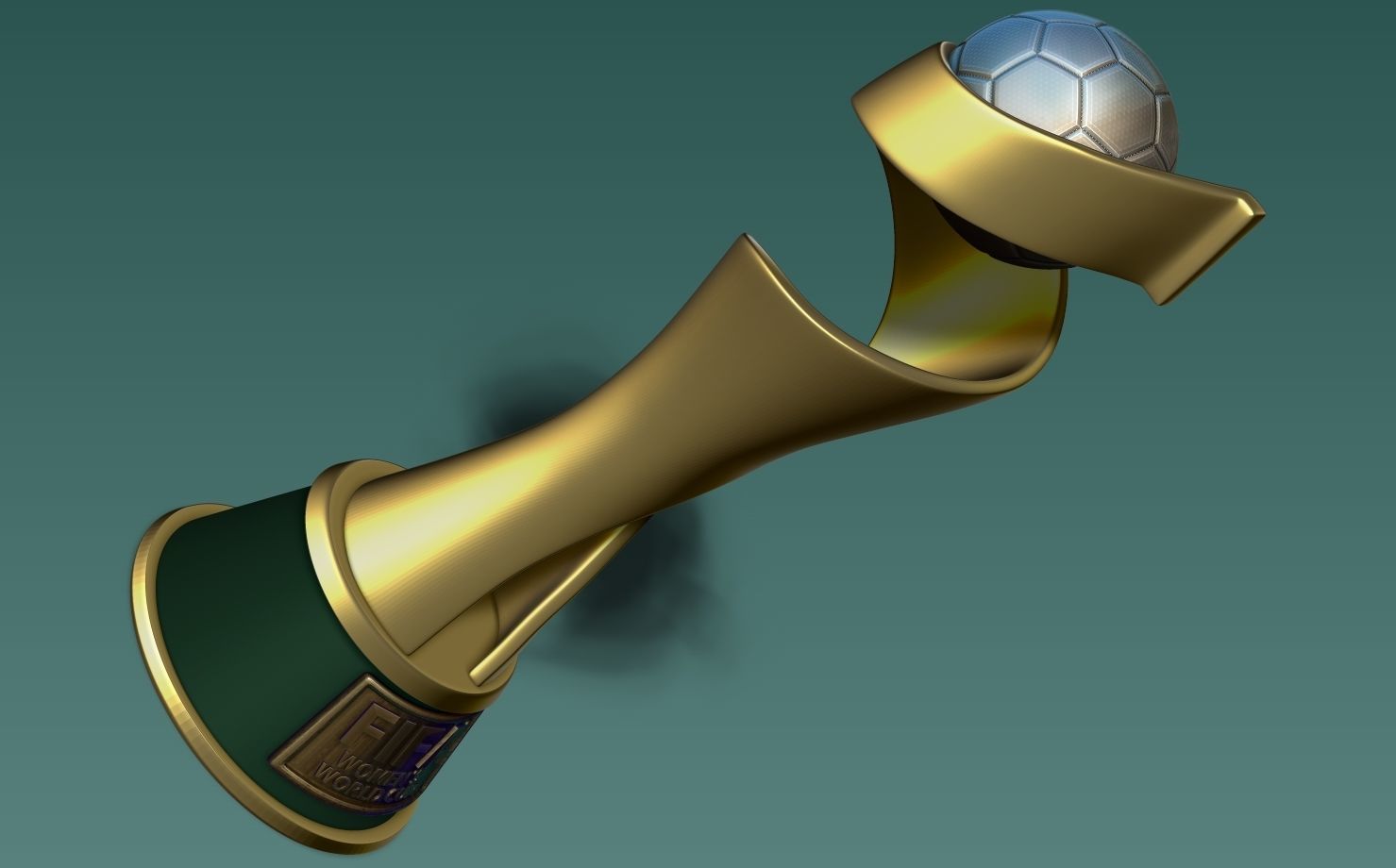 FIFA Trophy Women 3D print model_7