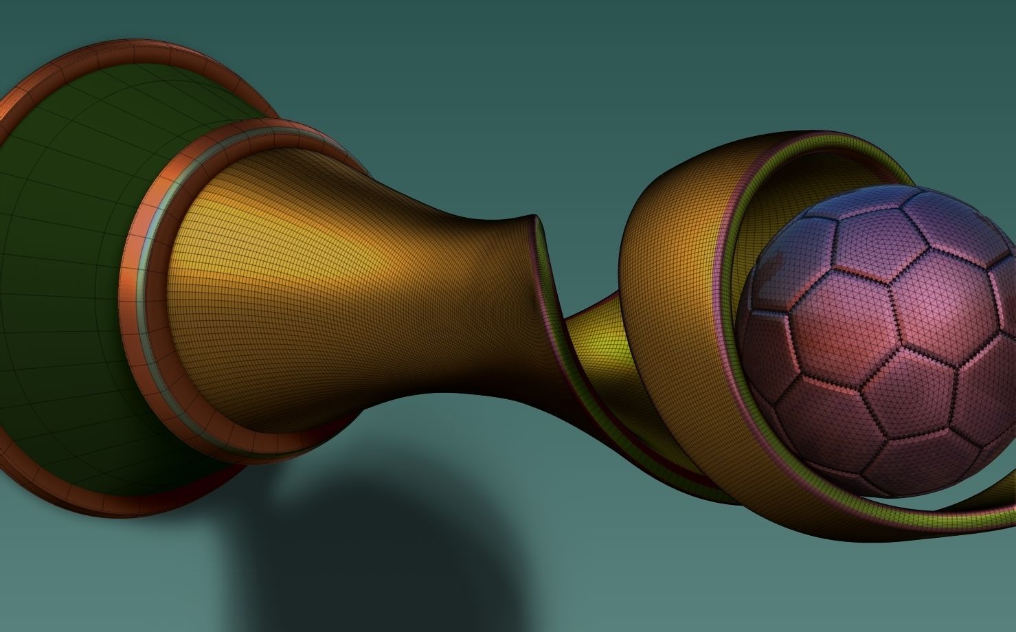 FIFA Trophy Women 3D print model_3