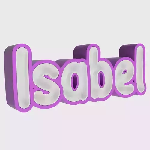 ISABEL - 3D NAME