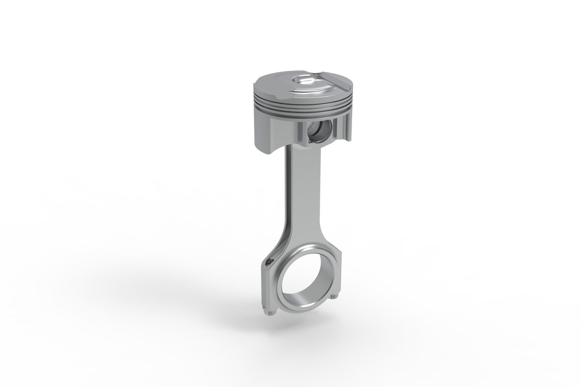 piston and connecting rod 3D model_2