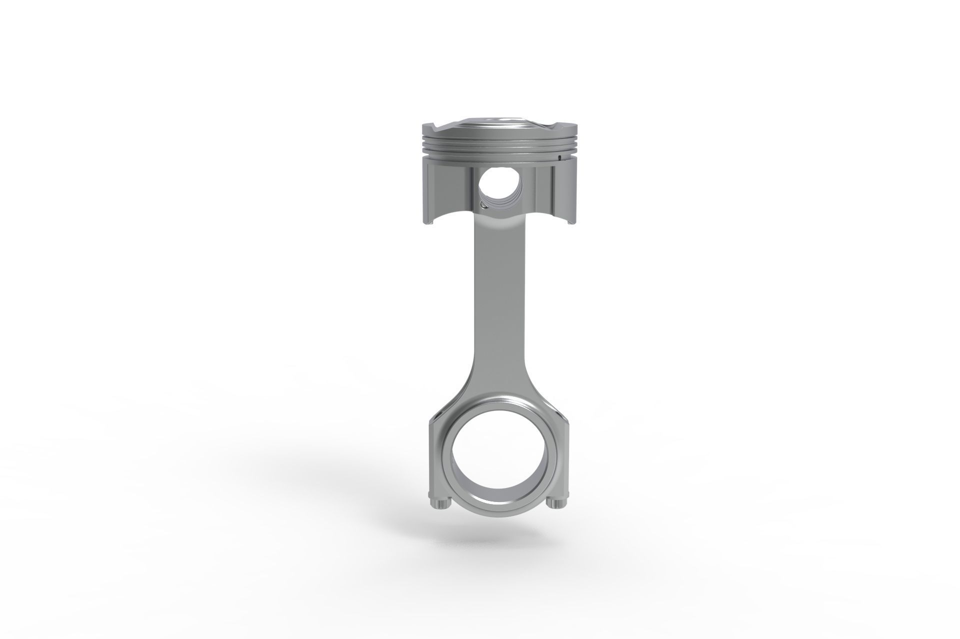 piston and connecting rod 3D model_1