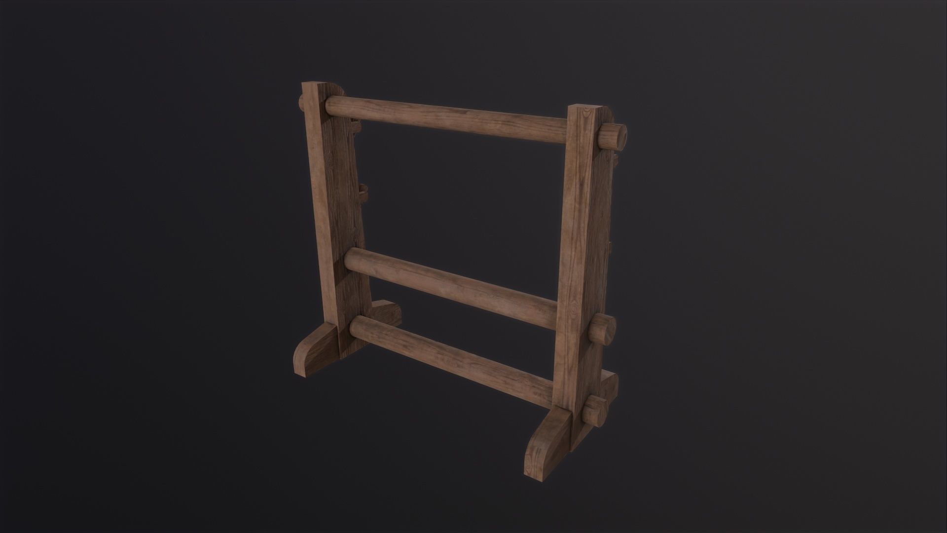 Weapon Rack 3D Model Low-poly 3D model_6