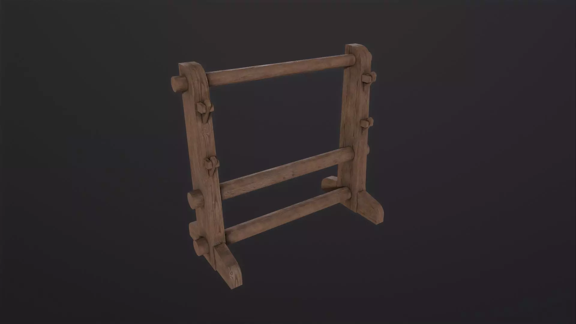 Weapon Rack 3D Model Low-poly 3D model_0