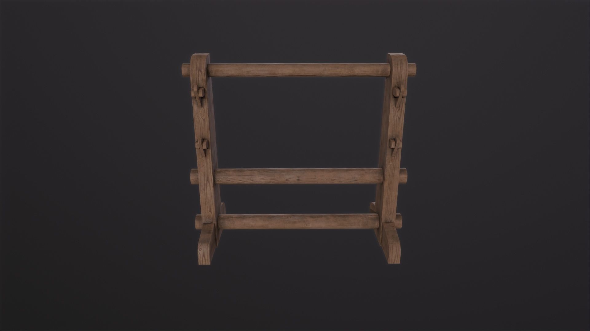 Weapon Rack 3D Model Low-poly 3D model_3