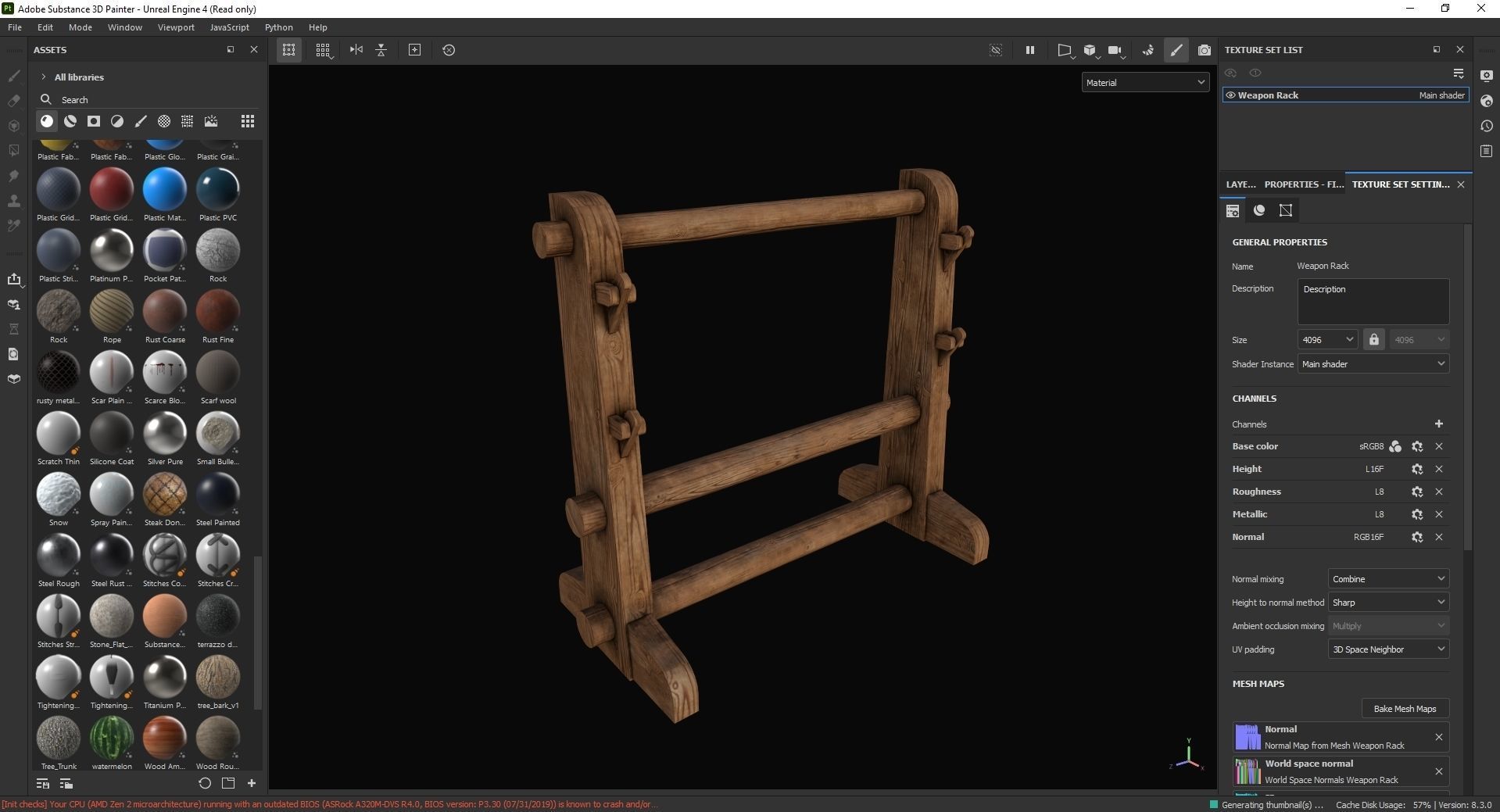 Weapon Rack 3D Model Low-poly 3D model_7