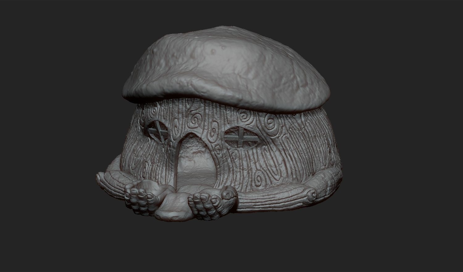 Printable Fairy House for Birdie 3D print model_6