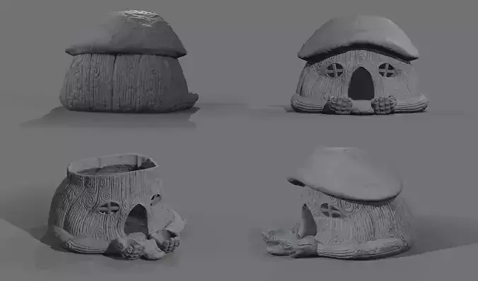 Printable Fairy House for Birdie