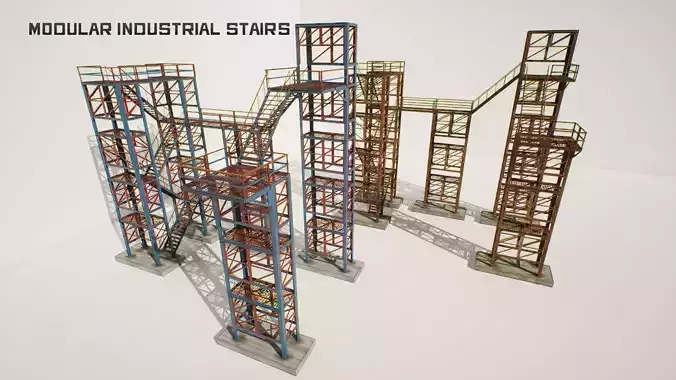 Industrial stairs modular