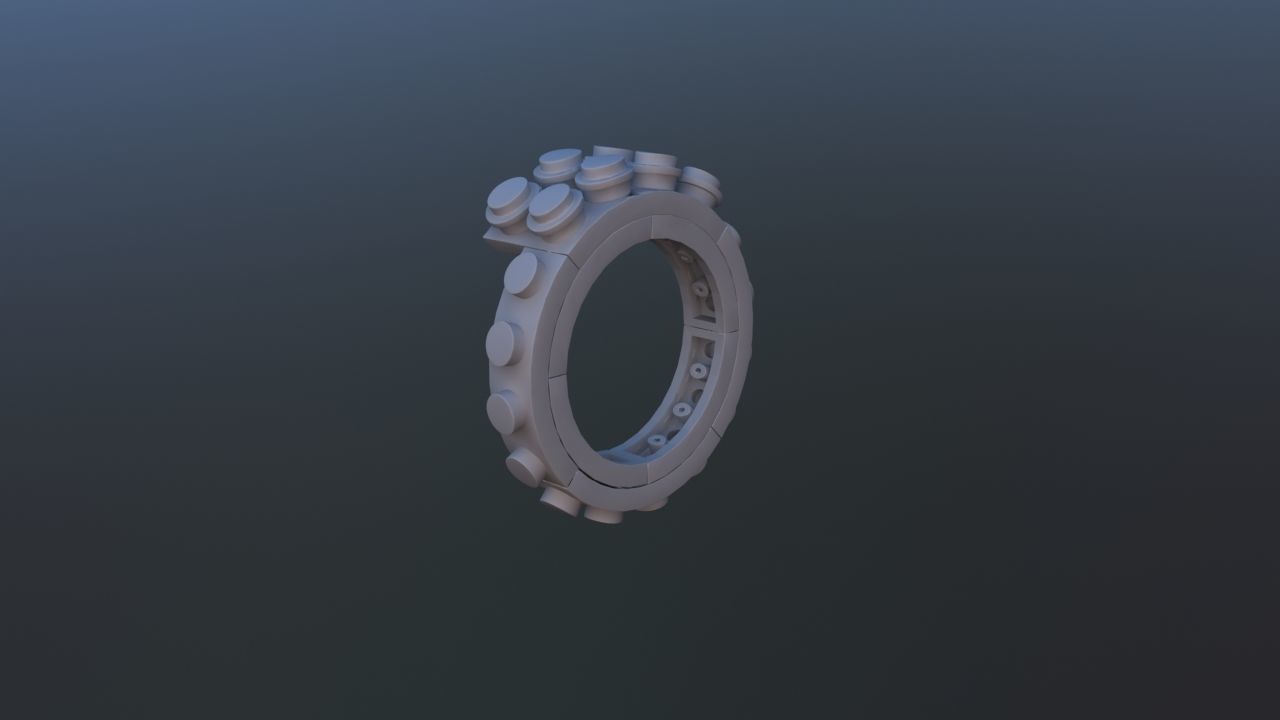 Constructor Brick Ring 3D print model_12