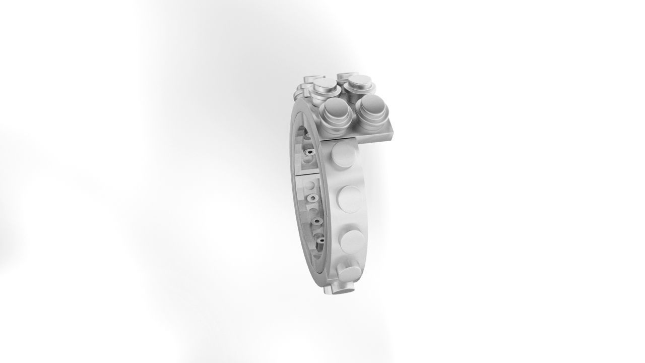 Constructor Brick Ring 3D print model_2