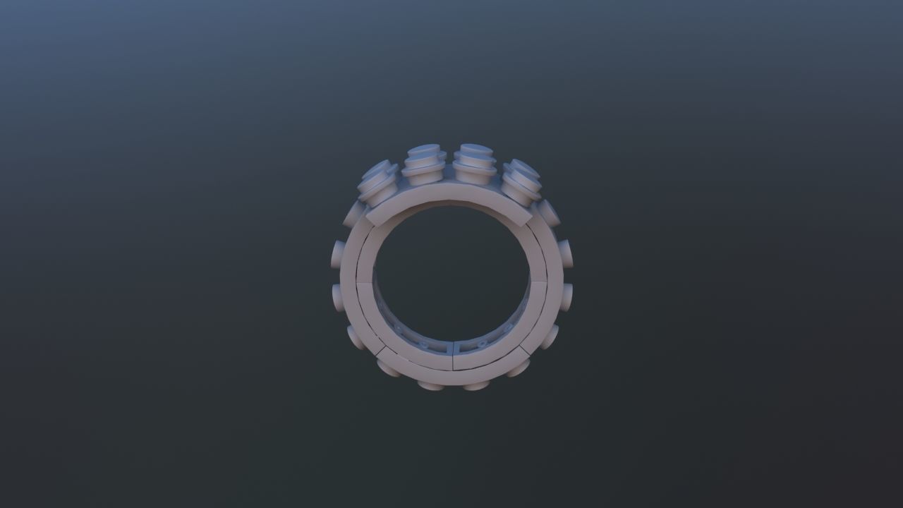 Constructor Brick Ring 3D print model_8