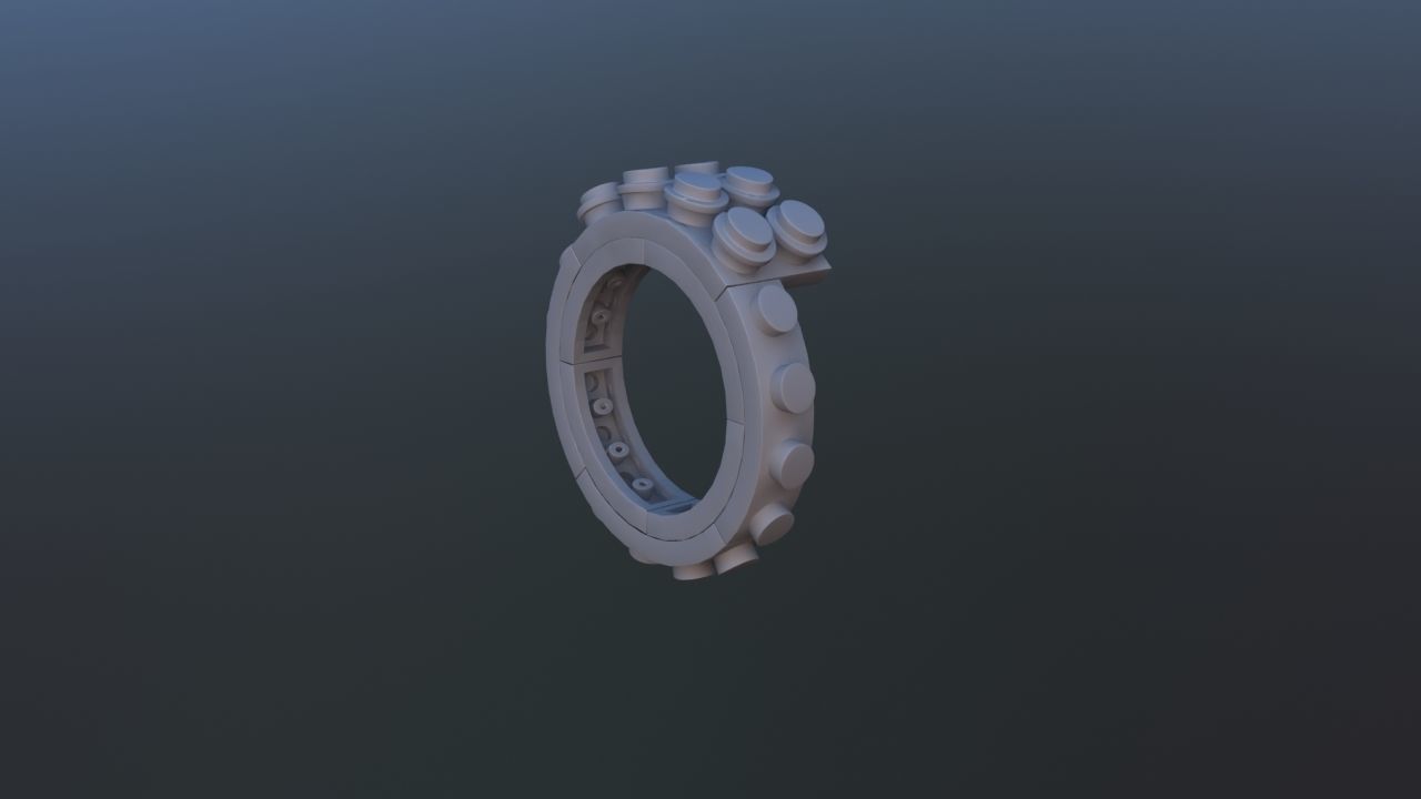 Constructor Brick Ring 3D print model_16
