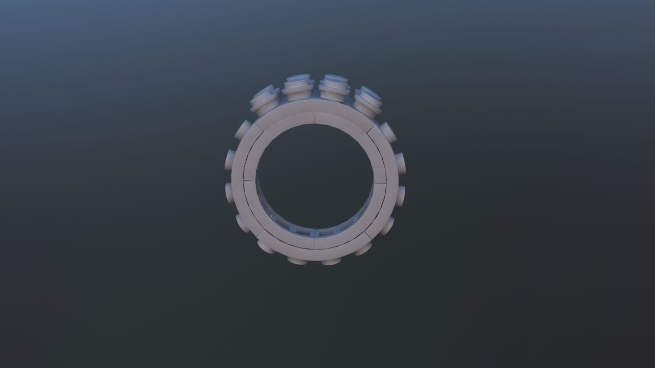 Constructor Brick Ring 3D print model_11