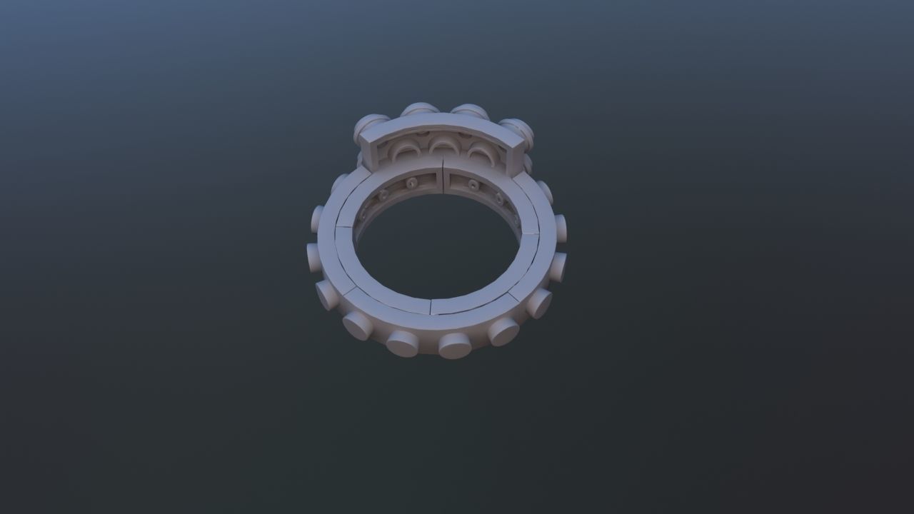 Constructor Brick Ring 3D print model_15