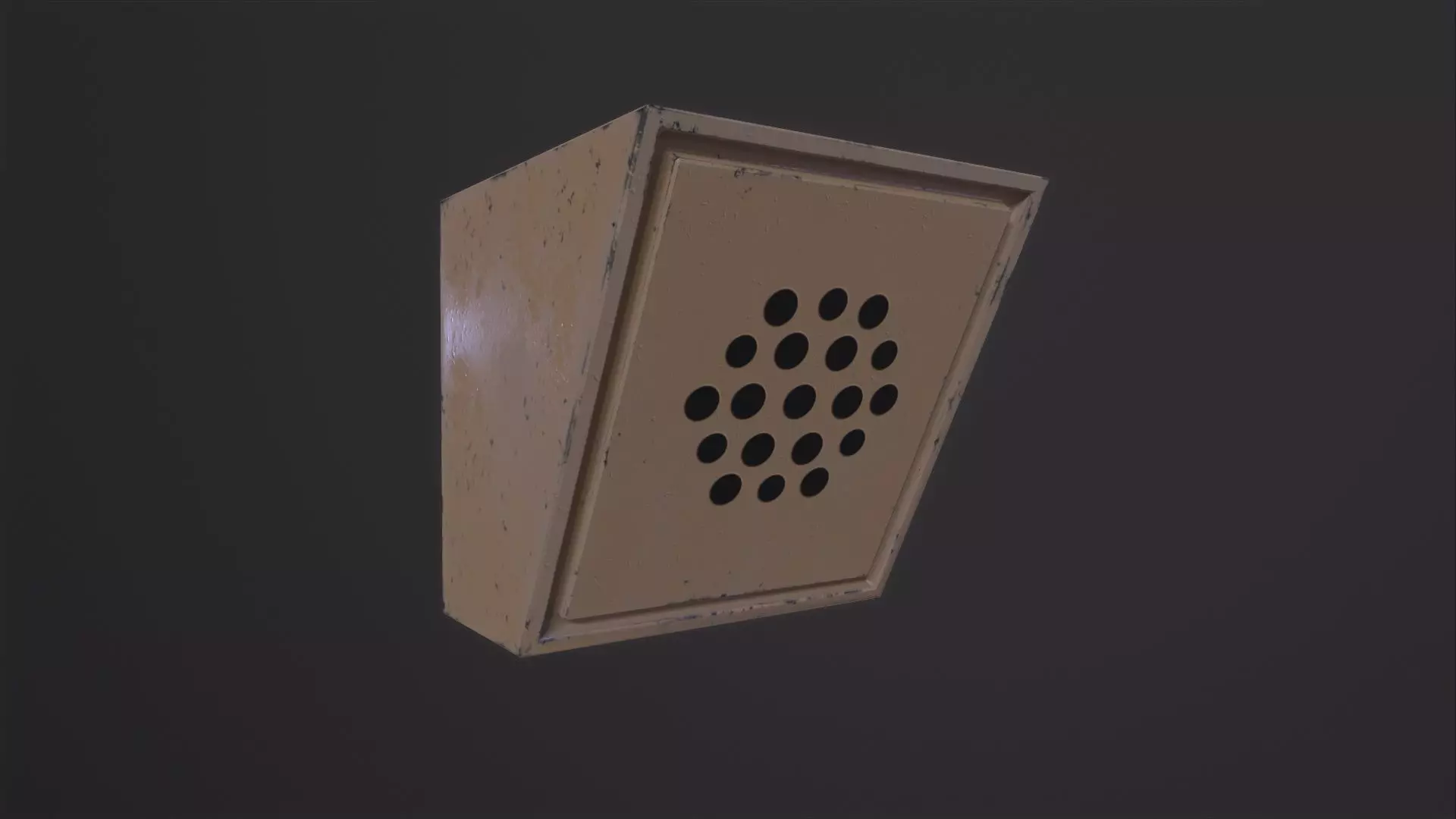 Intercom cube 3D Model Low-poly 3D model