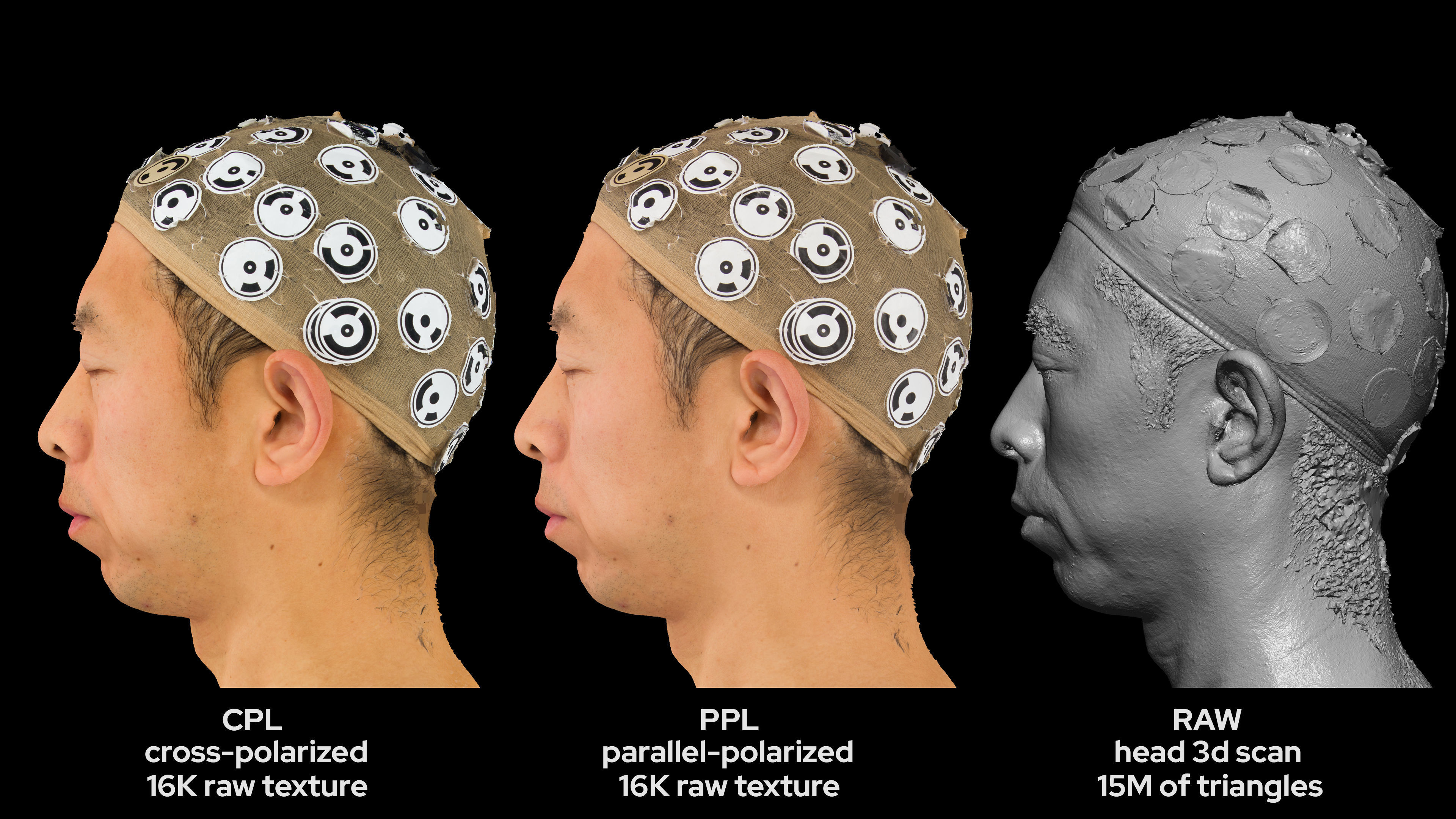Asian Male 40s head scan 045 3D model_6