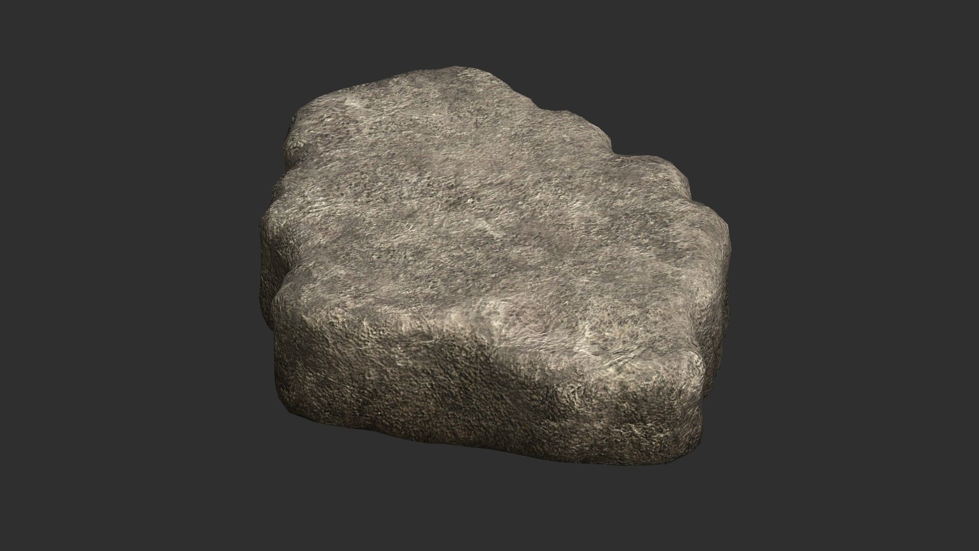 Cave Platform 2 - Light Low-poly 3D model_8