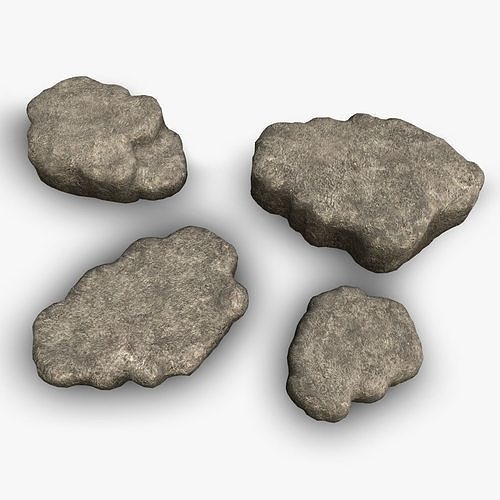 Cave Platform 2 - Light Low-poly 3D model