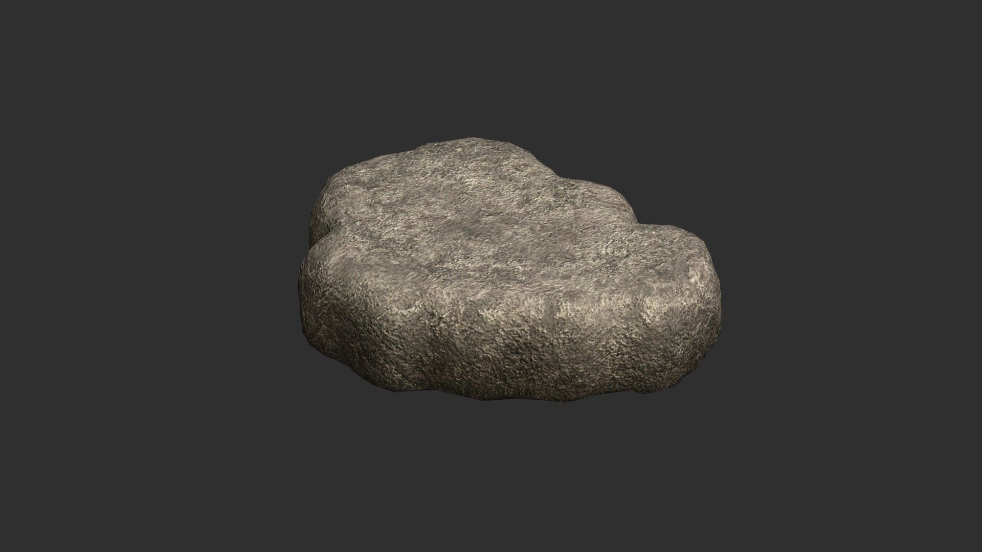 Cave Platform 2 - Light Low-poly 3D model_9