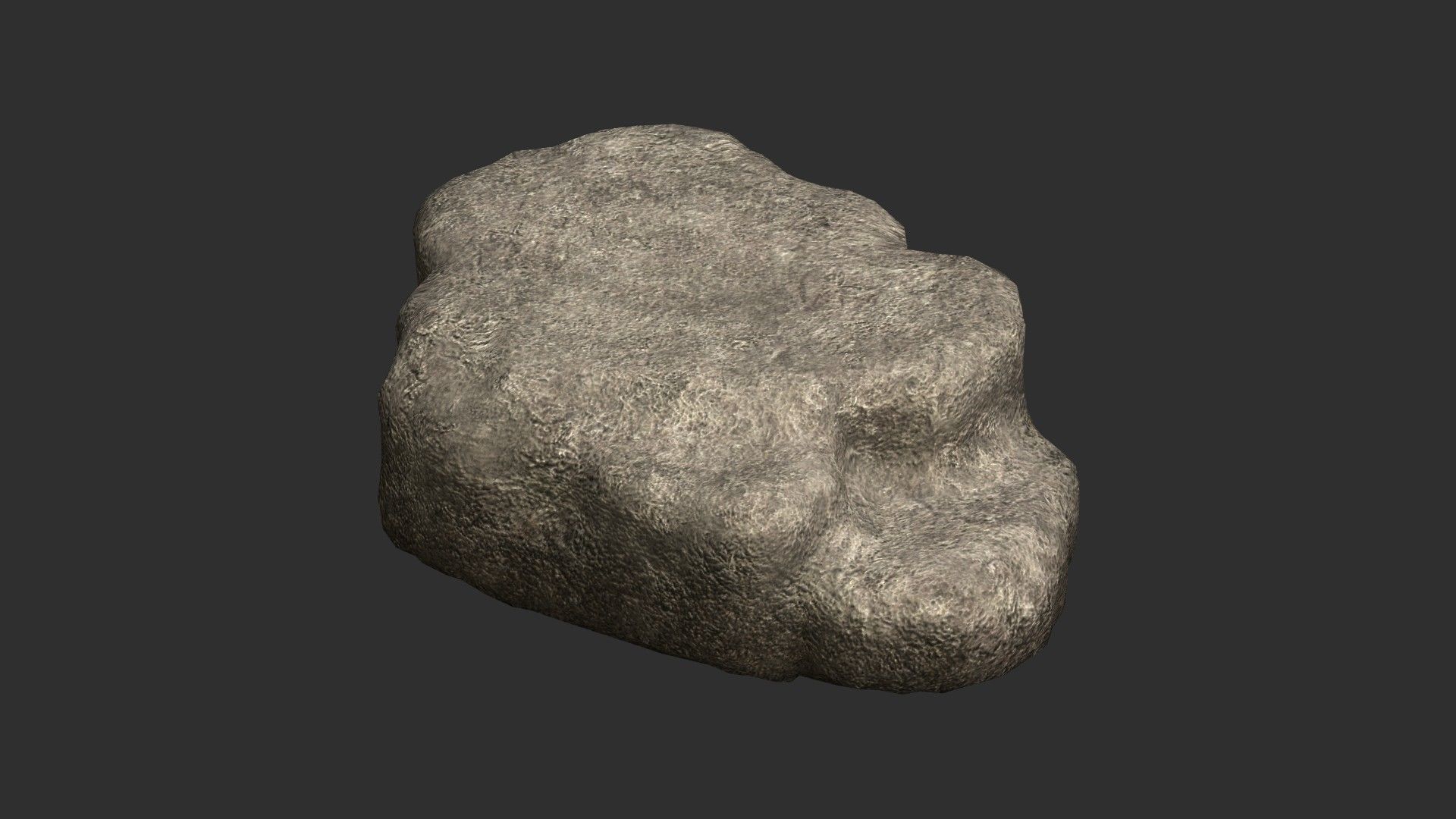 Cave Platform 2 - Light Low-poly 3D model_7