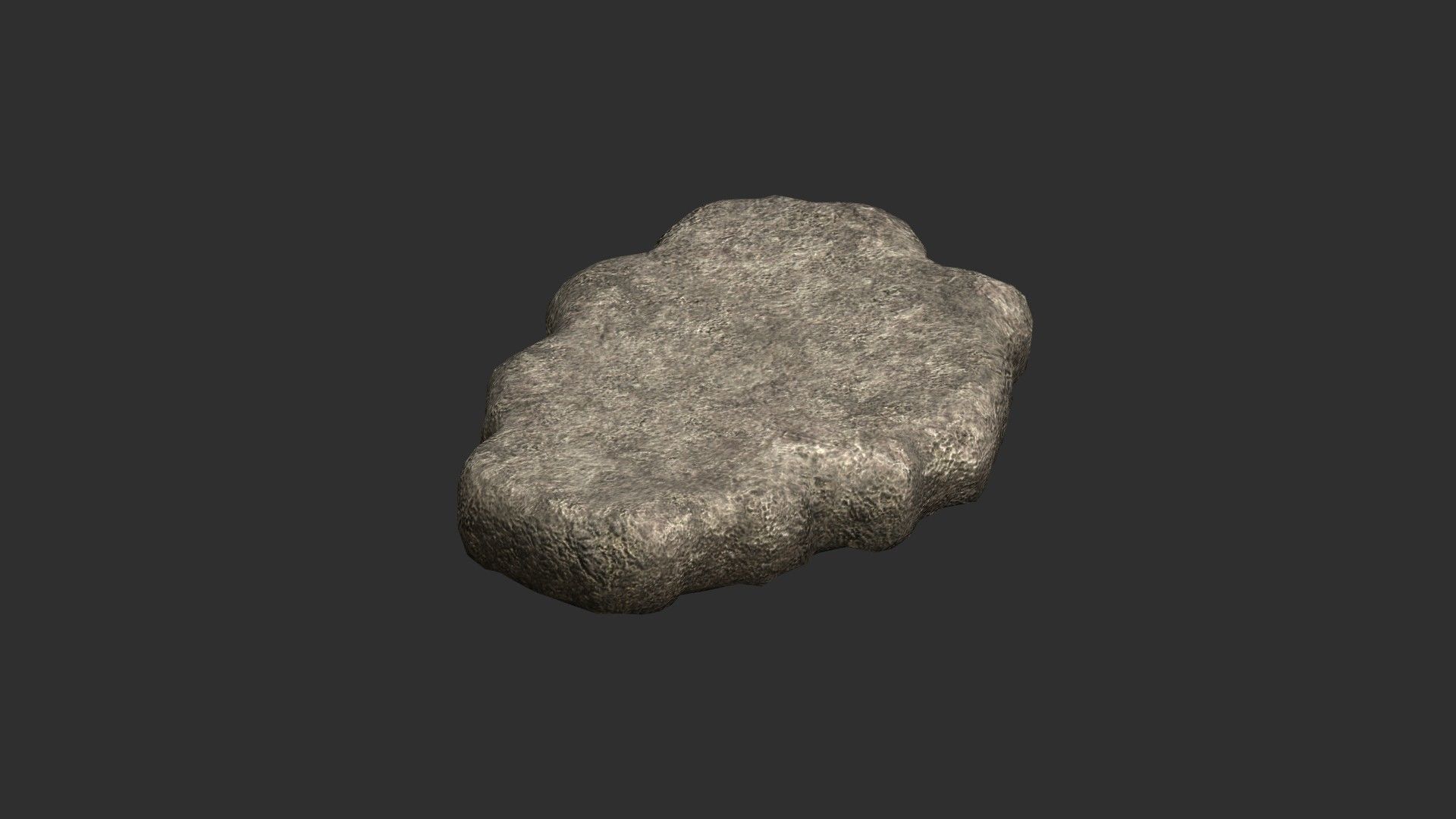 Cave Platform 2 - Light Low-poly 3D model_6