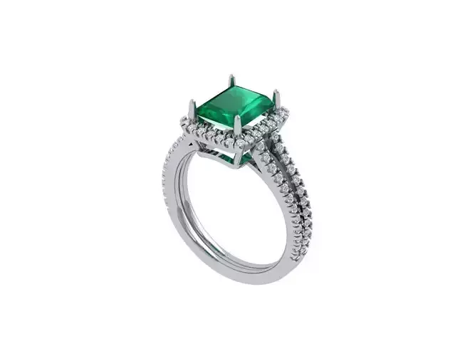 Emerald Radiant Ring