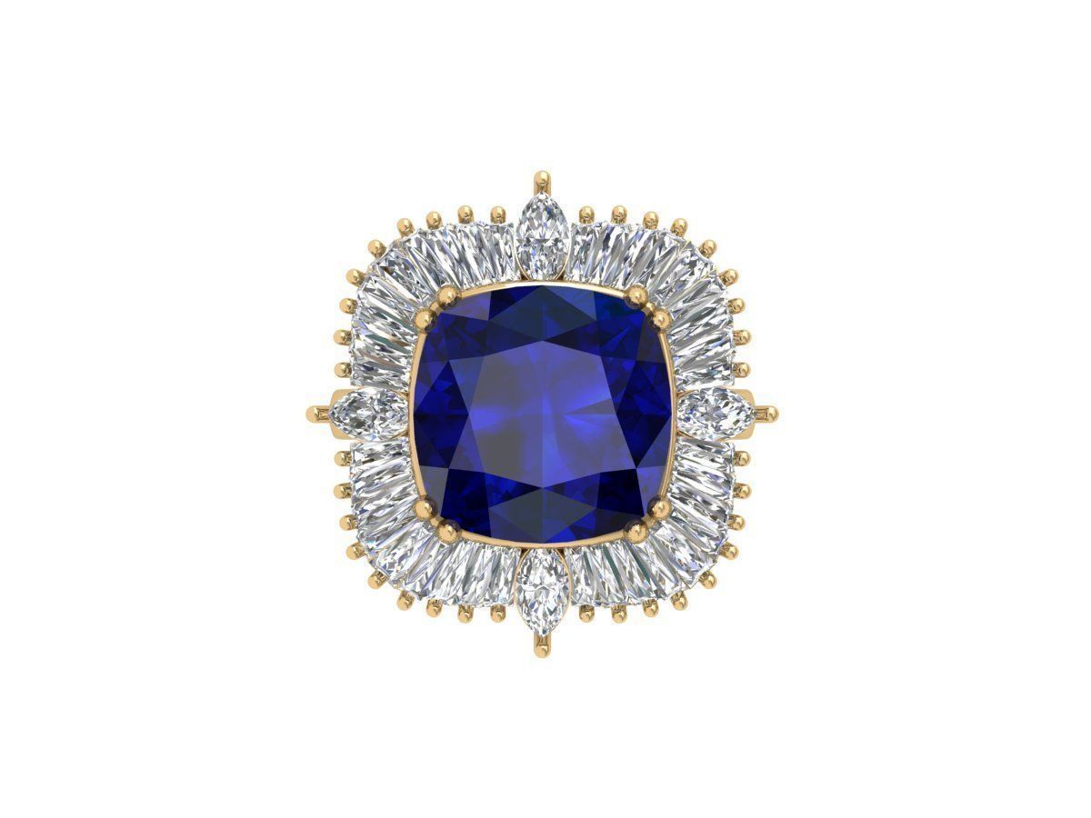 Cushion Ring 3D print model_3