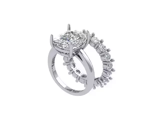 Solitair Ring Bridal Set