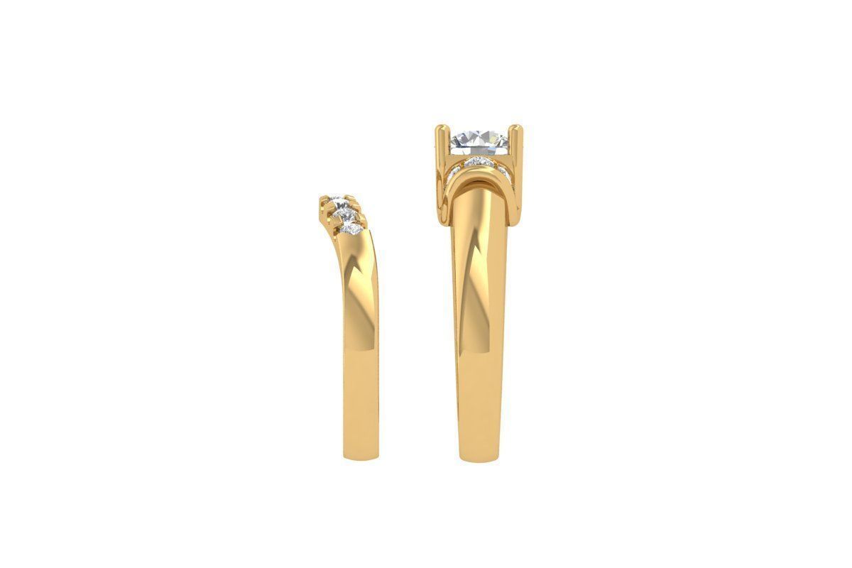 Couple ring 3D print model_9