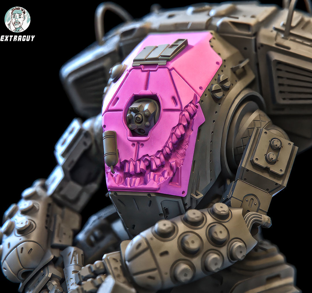 A Robot and his Big Robot 75mm 3D Printable 3D print model_5