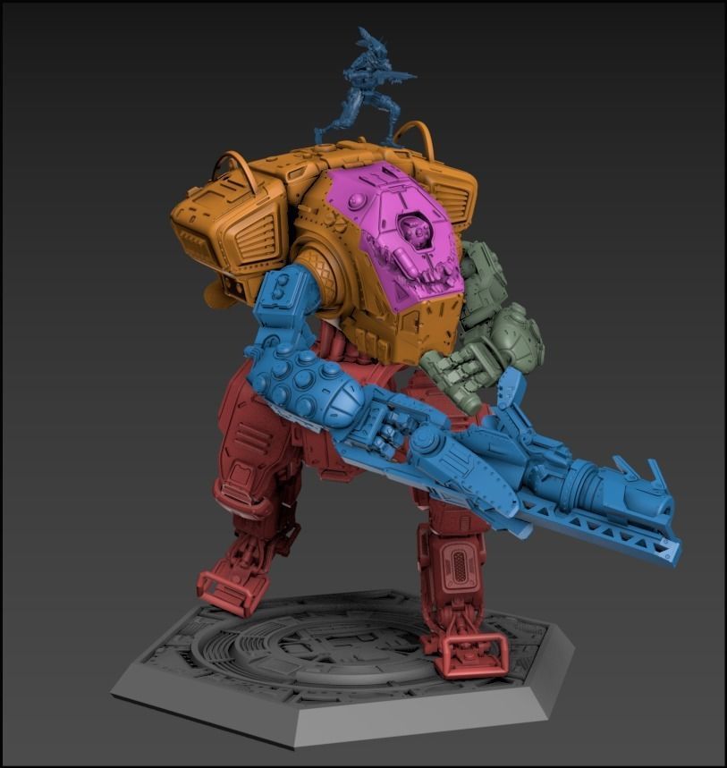 A Robot and his Big Robot 75mm 3D Printable 3D print model_9